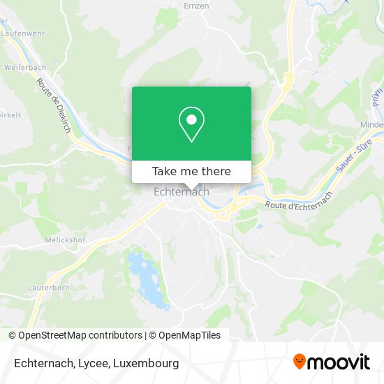 Echternach, Lycee map