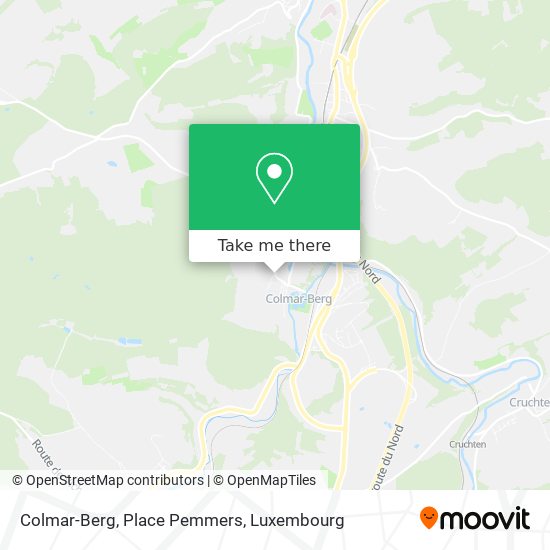 Colmar-Berg, Place Pemmers map
