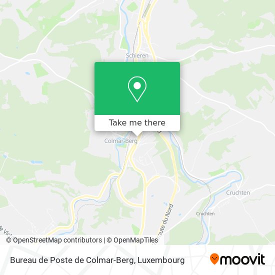 Bureau de Poste de Colmar-Berg map