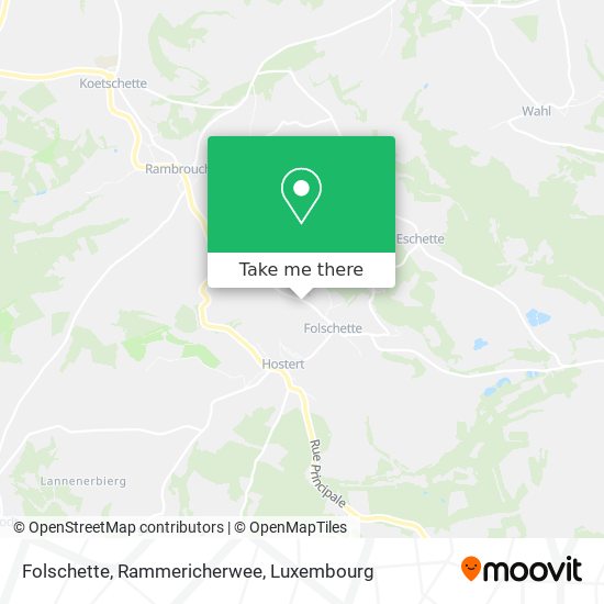 Folschette, Rammericherwee map