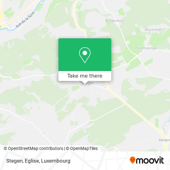 Stegen, Eglise map