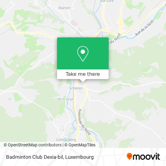 Badminton Club Dexia-bil map