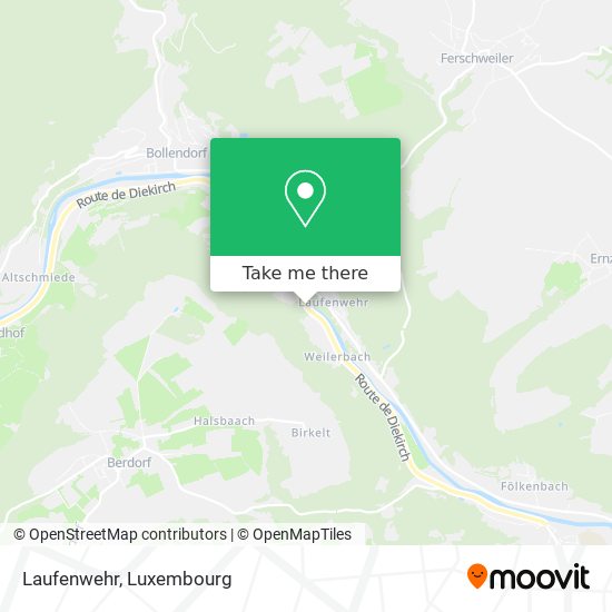 Laufenwehr map