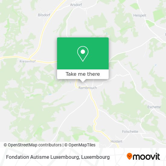 Fondation Autisme Luxembourg map