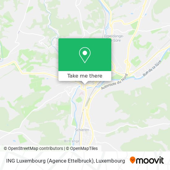 ING Luxembourg (Agence Ettelbruck) map