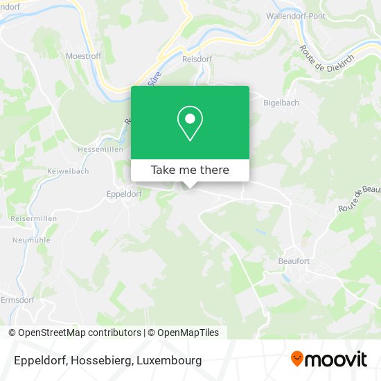 Eppeldorf, Hossebierg Karte