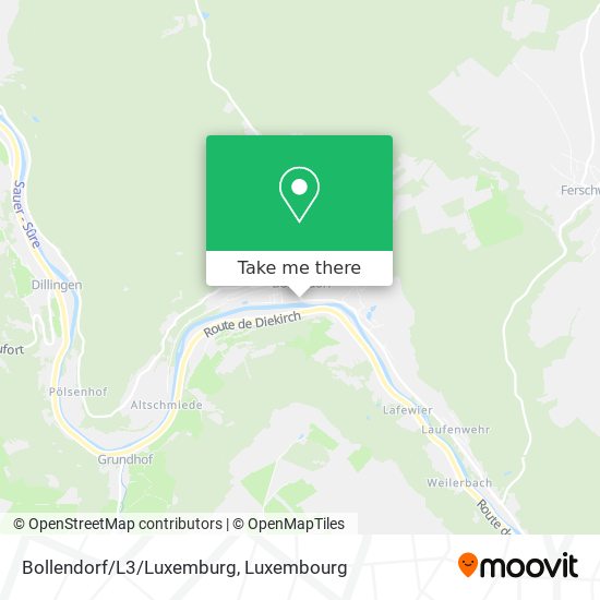 Bollendorf/L3/Luxemburg map