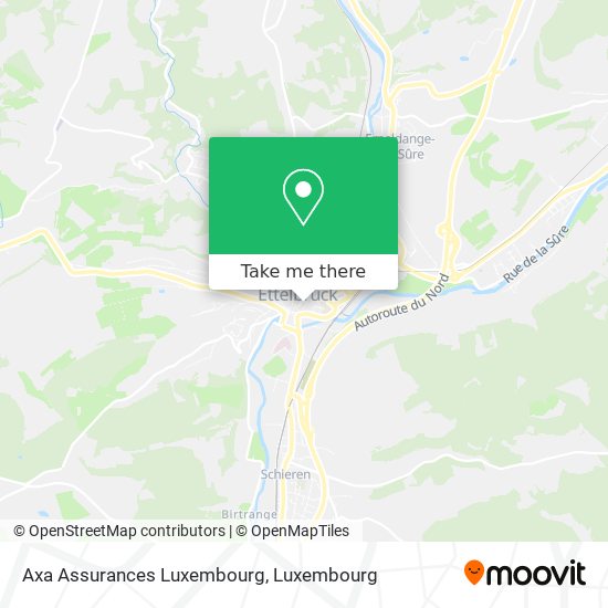 Axa Assurances Luxembourg map
