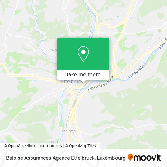 Baloise Assurances Agence Ettelbruck map