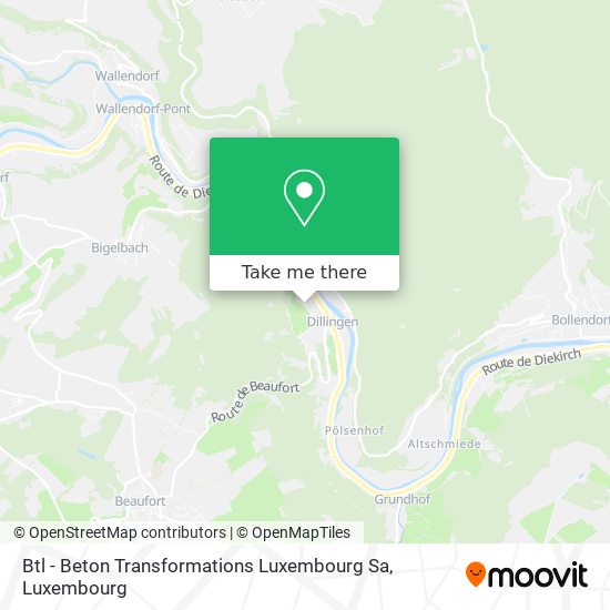 Btl - Beton Transformations Luxembourg Sa map