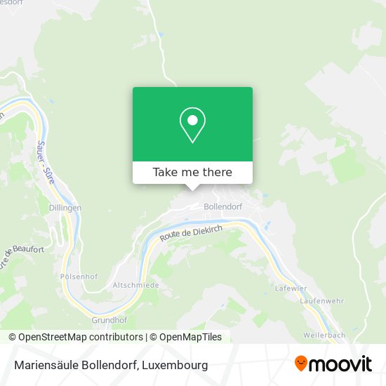 Mariensäule Bollendorf map