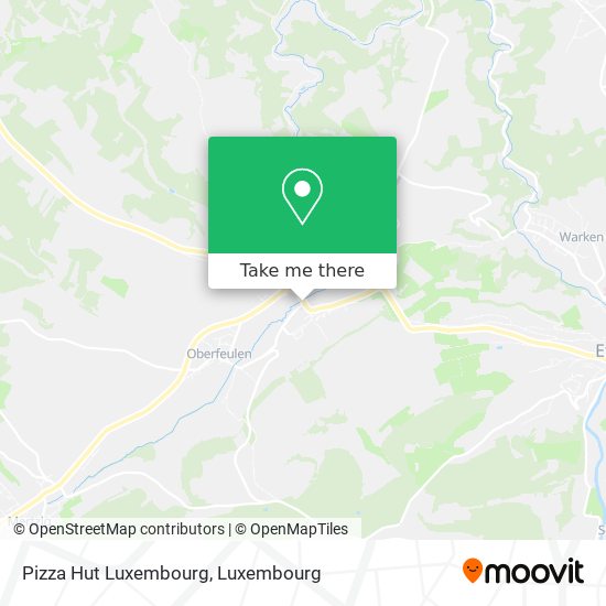 Pizza Hut Luxembourg map