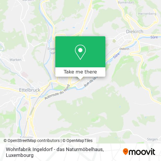 Wohnfabrik Ingeldorf - das Naturmöbelhaus Karte