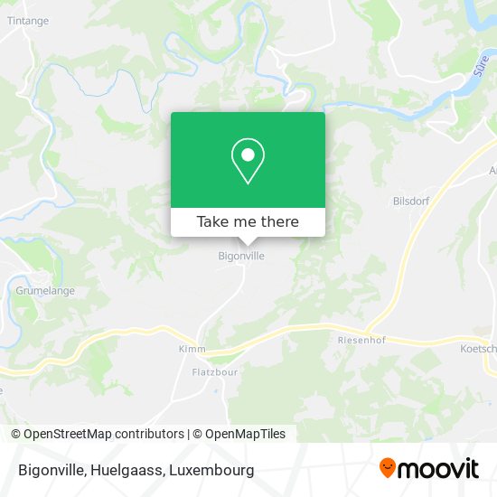 Bigonville, Huelgaass map