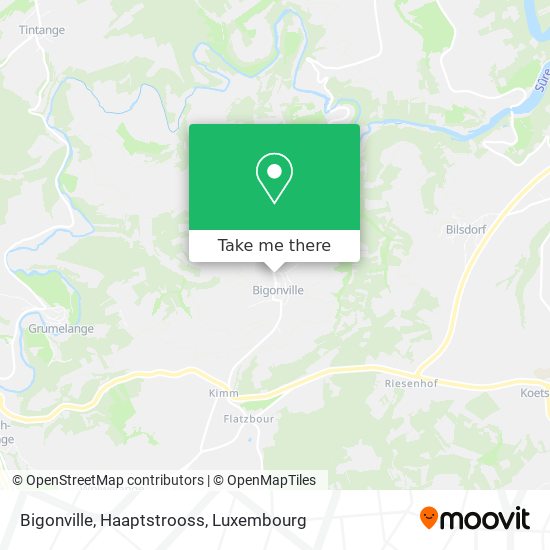 Bigonville, Haaptstrooss map