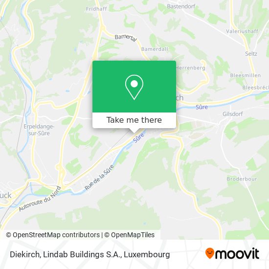 Diekirch, Lindab Buildings S.A. Karte