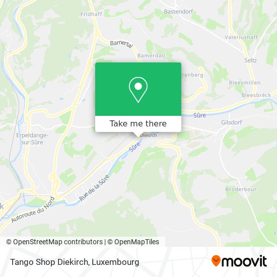 Tango Shop Diekirch map