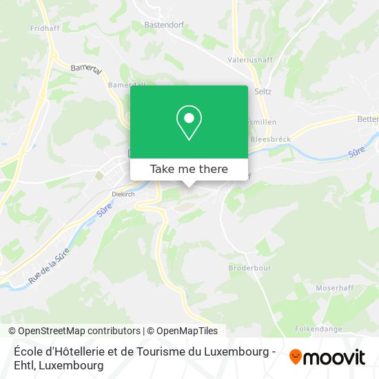 École d'Hôtellerie et de Tourisme du Luxembourg - Ehtl map