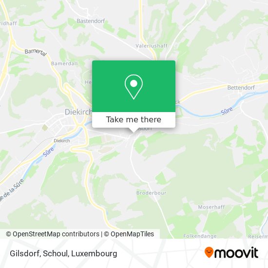 Gilsdorf, Schoul map