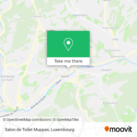 Salon de Toilet Muppes map