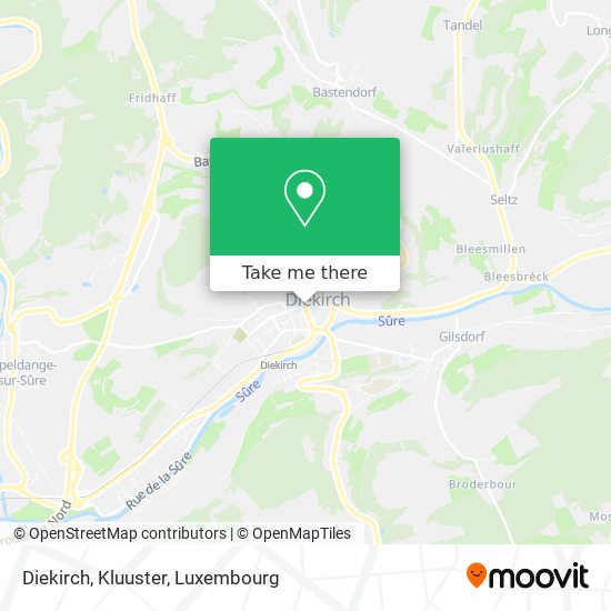 Diekirch, Kluuster map