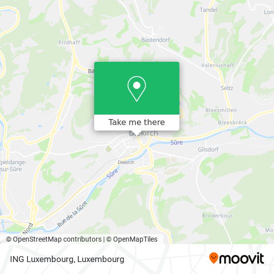 ING Luxembourg map