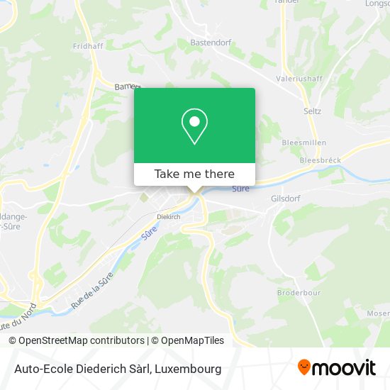 Auto-Ecole Diederich Sàrl map