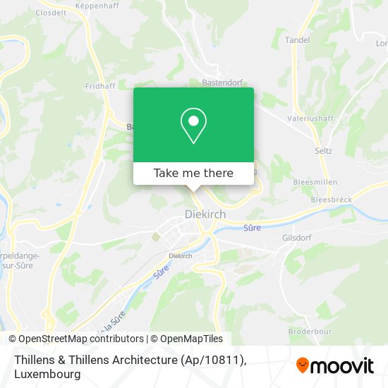 Thillens & Thillens Architecture (Ap / 10811) Karte