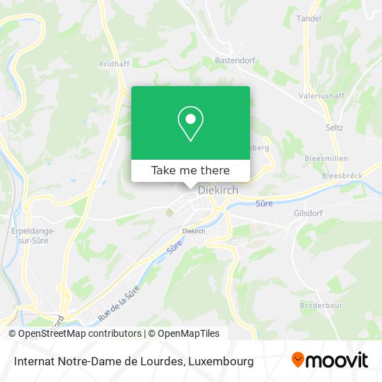 Internat Notre-Dame de Lourdes map