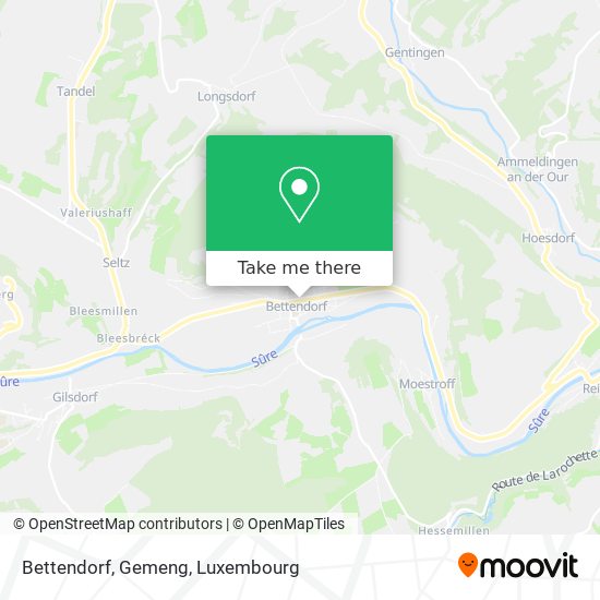 Bettendorf, Gemeng map