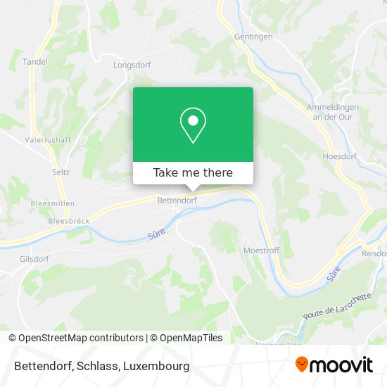 Bettendorf, Schlass map