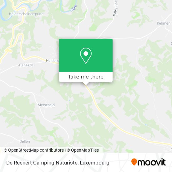 De Reenert Camping Naturiste map