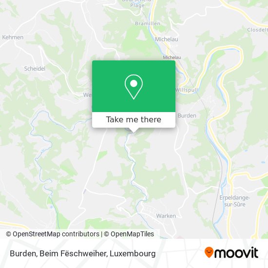 Burden, Beim Fëschweiher map