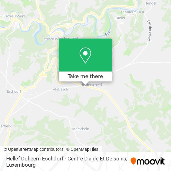 Hellef Doheem Eschdorf - Centre D'aide Et De soins map