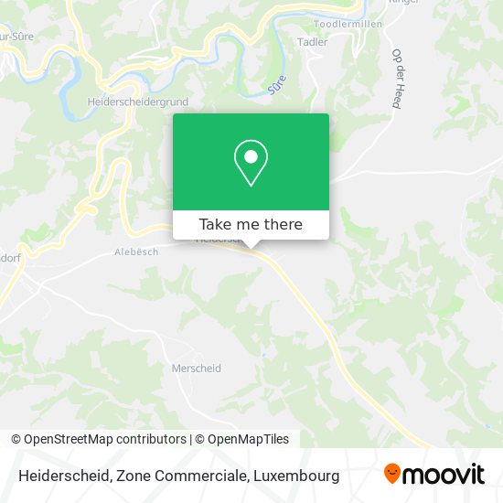 Heiderscheid, Zone Commerciale map