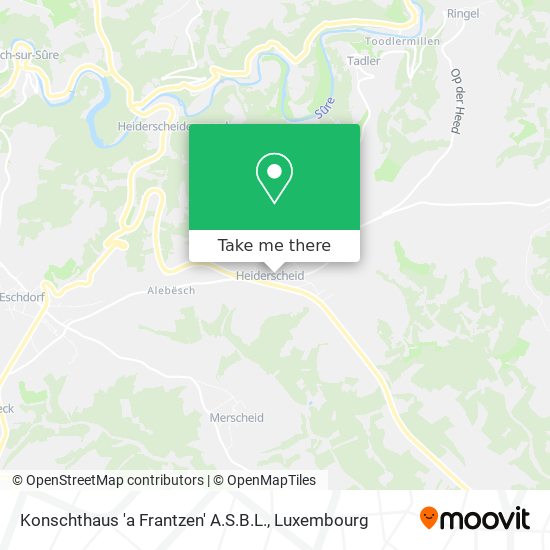 Konschthaus 'a Frantzen' A.S.B.L. map