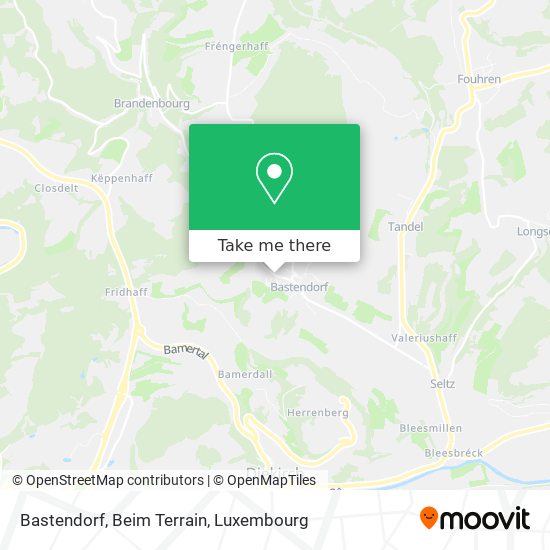 Bastendorf, Beim Terrain Karte