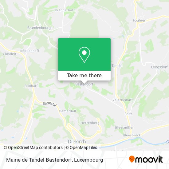 Mairie de Tandel-Bastendorf Karte