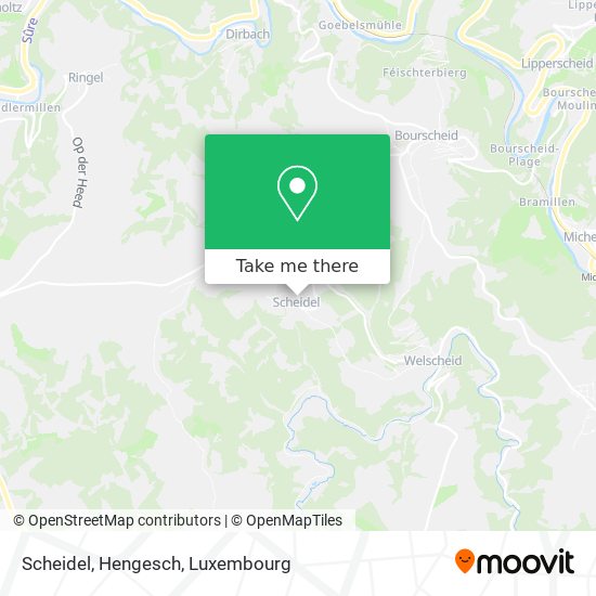 Scheidel, Hengesch map