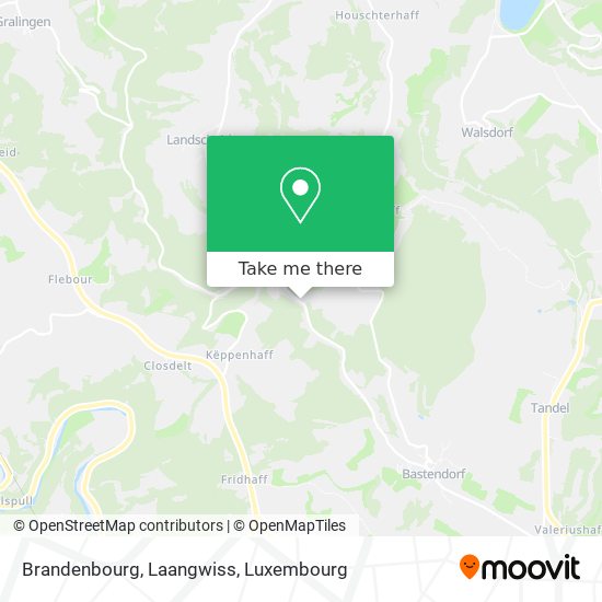 Brandenbourg, Laangwiss Karte
