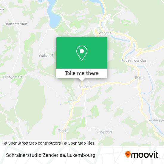 Schräinerstudio Zender sa map