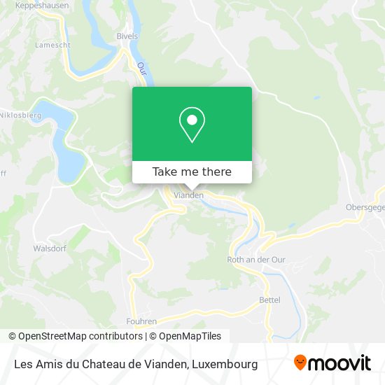 Les Amis du Chateau de Vianden map