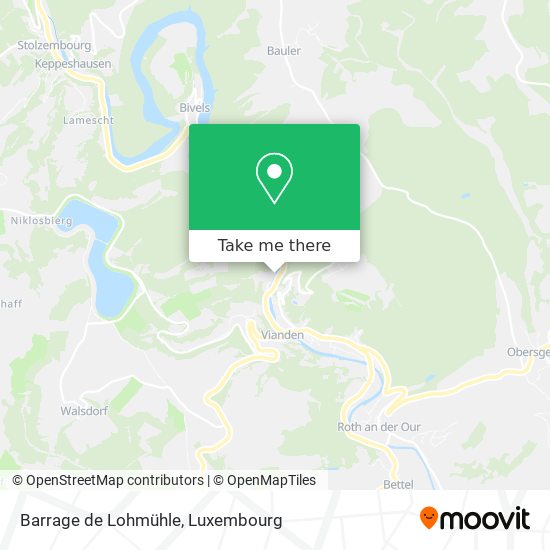 Barrage de Lohmühle Karte