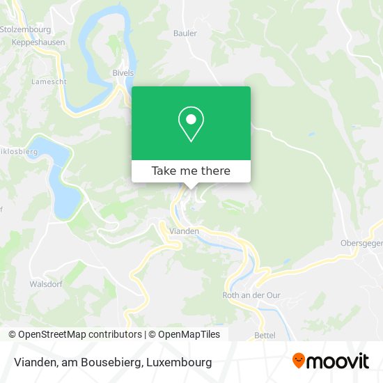 Vianden, am Bousebierg map
