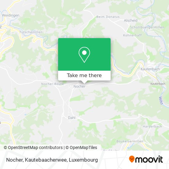 Nocher, Kautebaacherwee map