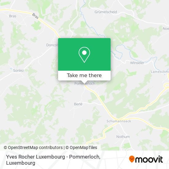 Yves Rocher Luxembourg - Pommerloch Karte