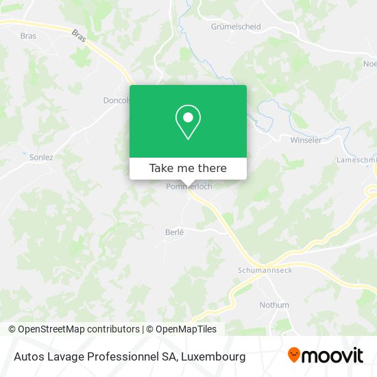 Autos Lavage Professionnel SA map