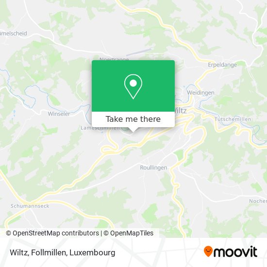 Wiltz, Follmillen Karte