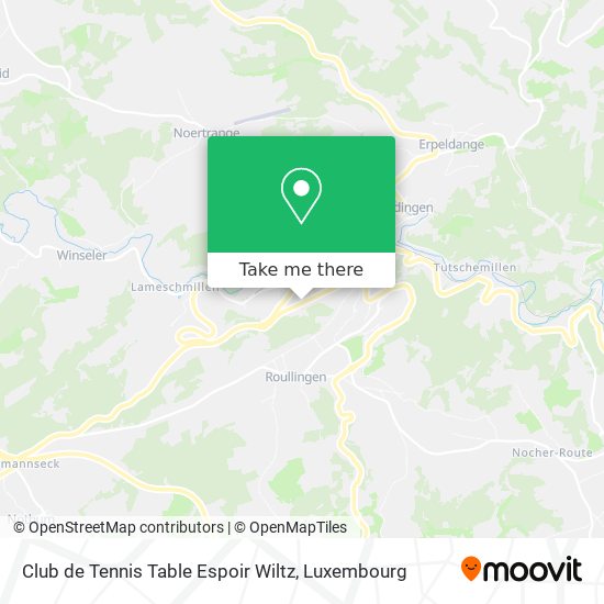 Club de Tennis Table Espoir Wiltz map