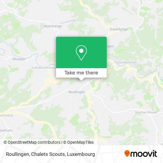Roullingen, Chalets Scouts Karte